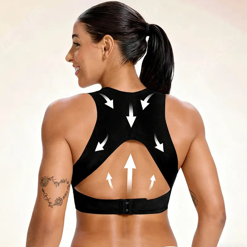 Hot Sale 50% OFF!🌸Women’s Beige Wireless Bra, Soft Breathable Non-removable Moulded Cups, Yoga Fitness Sportswear for Gym & Daily Training