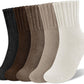 🧦 Cold Feet? Keep Your Toes Cozy All Winter! ❄️ Women's Thick Warm Mid-Calf Socks – 5 Pairs of Ultra-Soft, Skin-Friendly Comfort, Classic Solid Colors & Everyday Warmth for Chilly Days! 💕🎁