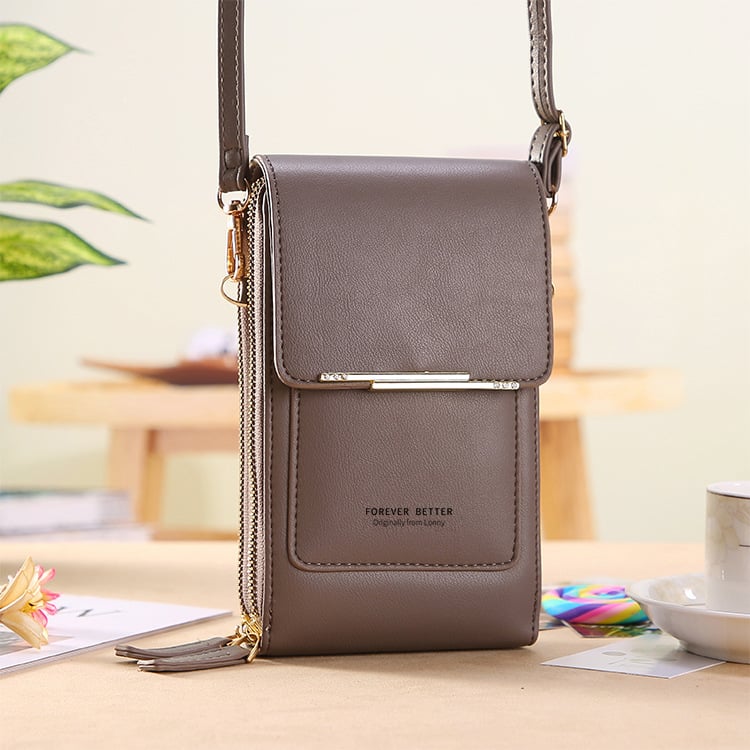 ⌛⏰50% OFF – Today Only!🎁👝Use Your Phone Hands-Free! Touchscreen Crossbody Bag – No-Dig Design