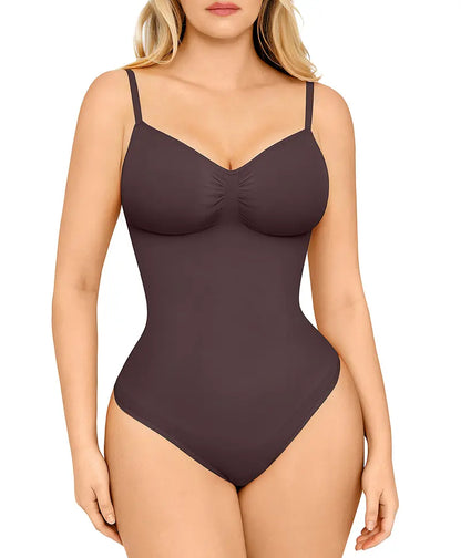 FeelinGirl Seamless Covered Bust Jumpsuit Thong Bodysuit Fit Comfort Slimming Womenswear 1 Breathable Hip Tops Soft Deals For You Days Body Hugging bodysuit shapewear Summervibes