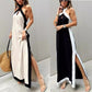 💕Limited Sale 50% OFF💕Women's Backless Halter Neck Split Maxi Dress – Effortless Elegance Awaits!