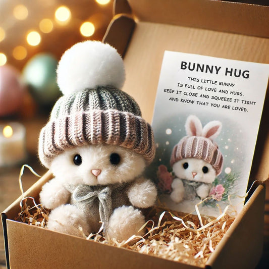 🔥Easter Special: BUY 3 GET 1 FREE!!✨ - Handmade🐇Mini Bunny Hug Cute Easter Gift🎁