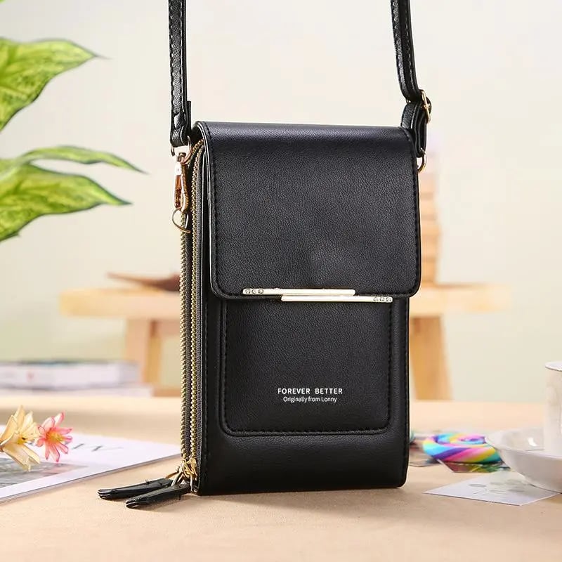 ⌛⏰50% OFF – Today Only!🎁👝Use Your Phone Hands-Free! Touchscreen Crossbody Bag – No-Dig Design
