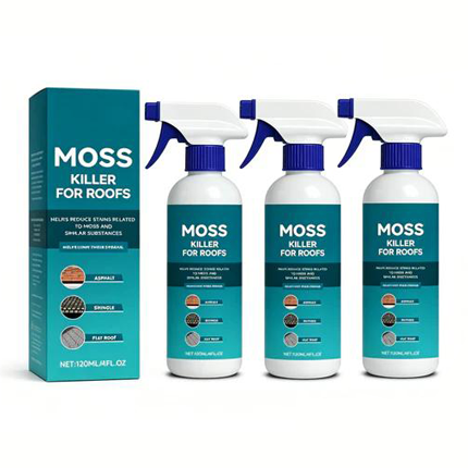 🔥Last Day Promotion - ONLY £8.99!!⚡50K+ SOLD!🏠Multi-Surface Roof Moss & Algae Cleaner Spray