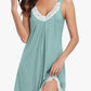 🔥 2026 Fresh Drops | Flat 50% OFF Today! 💸New Arrivals -Lace Hollow Nightgown – Soft Cotton & Relaxed Fit for All-Night Comfort