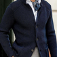 Men's Elegant Lapel Knitted Pocket Jacket( NEW )