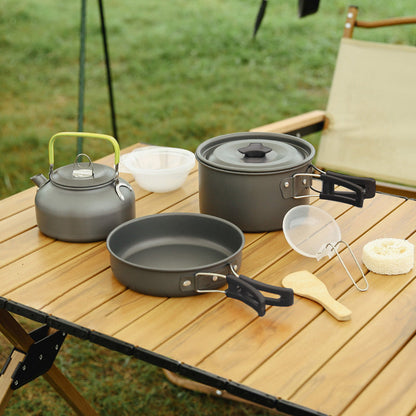 🎅🔥Hot Sale $55.98🎉🎄Aluminum Outdoor Camping Cookware Set（54% OFF）