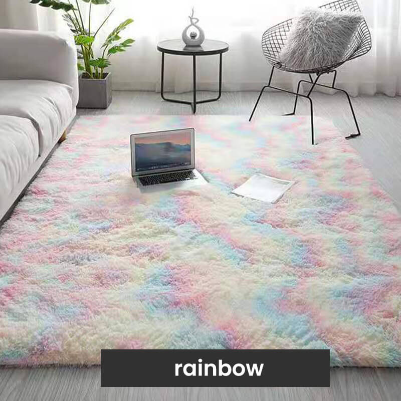 💖50% OFF NOW!🔥 Stylish Gradient Plush Rug – Ultra Soft Floor Mat for Sweet Home Vibe