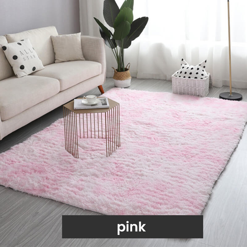 💖50% OFF NOW!🔥 Stylish Gradient Plush Rug – Ultra Soft Floor Mat for Sweet Home Vibe