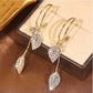 Elegant Leaf Drop Earrings