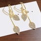 Elegant Leaf Drop Earrings