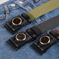 Men's Canvas Nylon Smooth Buckle Alloy Belt