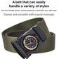 Men's Canvas Nylon Smooth Buckle Alloy Belt