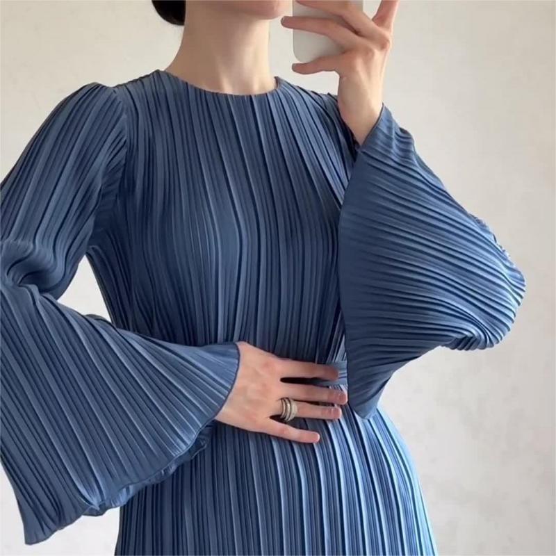 💕Nuevo vestido elegante con mangas acampanadas: atemporal y favorecedor