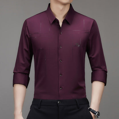 Men's Long Sleeve Wrinkle Resistant Shirt