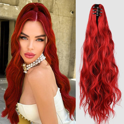 🎁Time-Sensitive Exclusive Deal! ✨Curly Wig High Ponytail with claw clip
