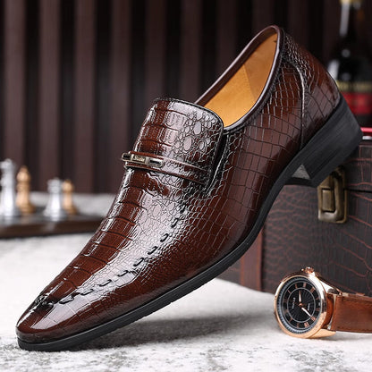 🐊👞 Zapatos de cuero cómodos y lujosos para hombre🔥✨