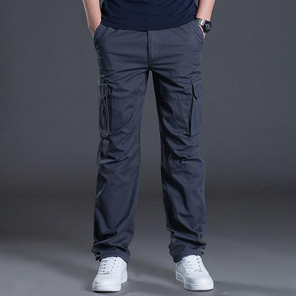 Pantalones cargo de exterior holgados para hombre con bolsillos grandes