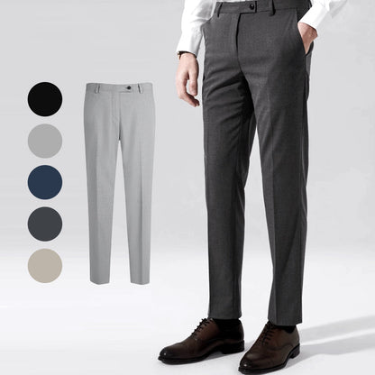 🔥Pantalones de traje casual de negocios estilo Nápoles de Italia con banda elástica ajustable