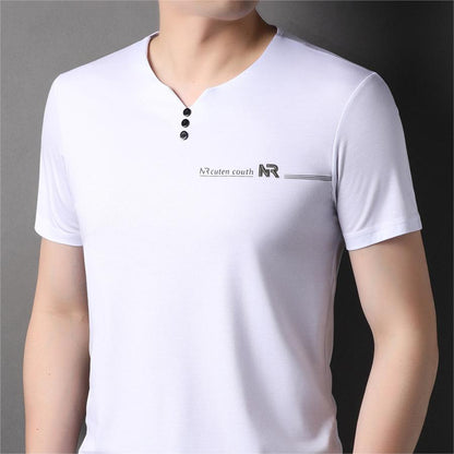 Camiseta de manga corta suave y transpirable para hombre