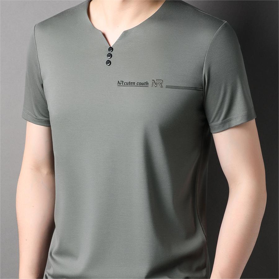 Camiseta de manga corta suave y transpirable para hombre