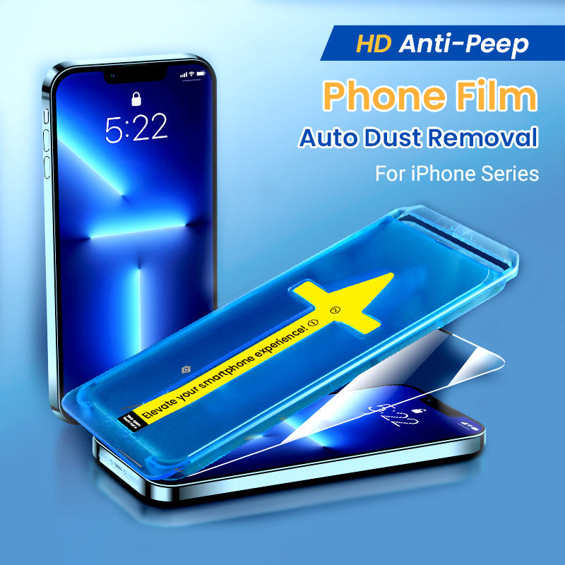 HD Anti-Peep Film with Auto Dust Removal for iPhone Series