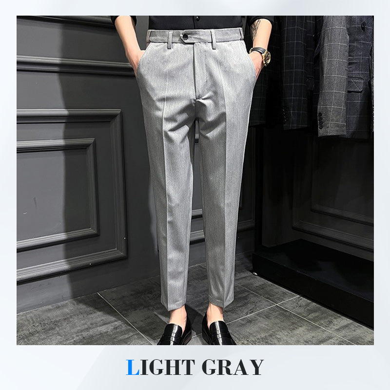 Business Casual Dress Pants with Adjusting Elastic Band