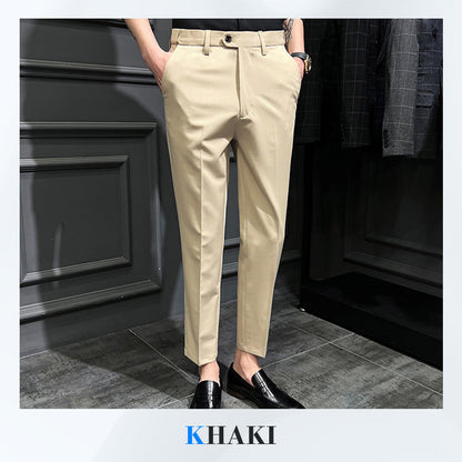 Business Casual Dress Pants with Adjusting Elastic Band