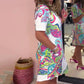 🌷Limited Time Offer 50% OFF💞Women Colorful Printed V-Neck Dress