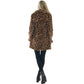 Casual Loose Plush Leopard Coat for Women