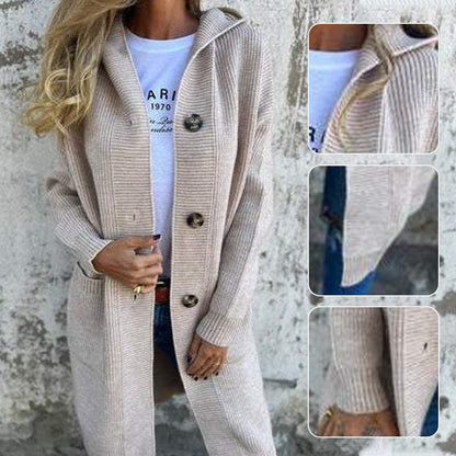 🌸Spring Specials🌸Button-down cardigan with hood for women