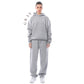 Unisex Solid Color Oversized Hoodies & Sweatpants Set