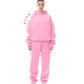 Unisex Solid Color Oversized Hoodies & Sweatpants Set