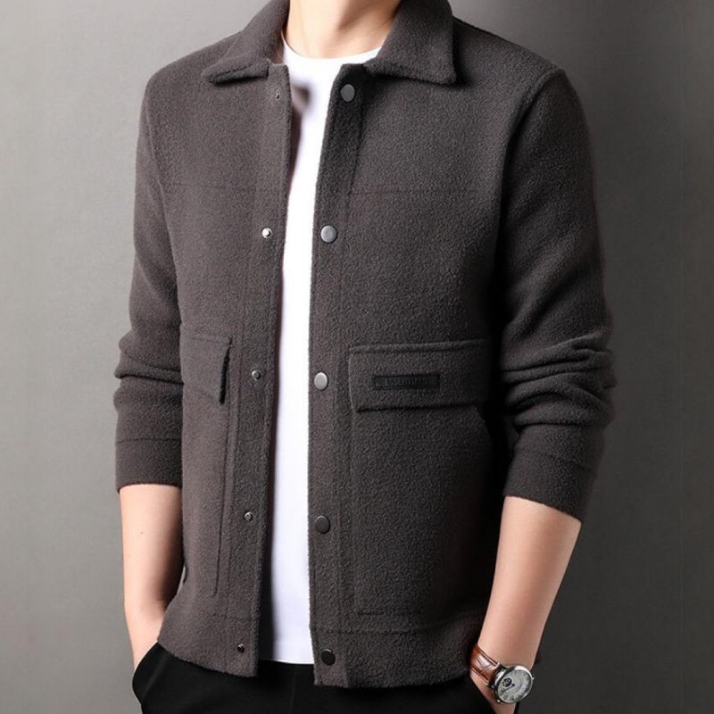 ❄️Winter New Fall/Winter Men's Double-Sided Wool Coat: Trendy Korean Style Utility Jacket! 🍂🧥