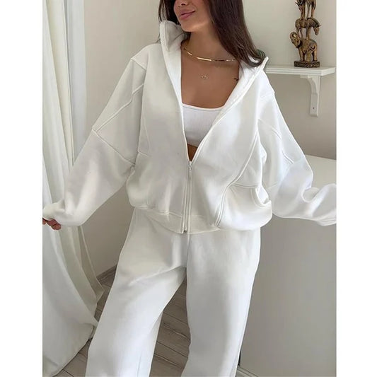 🔥🖤Black Friday Sale 50% OFF🔥Triple Threaded High-Neck Casual Sportswear 2-piece set