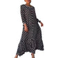 💕Hot Sale 50% OFF💕Woman's Chic Polka Dot Elegance Long Sleeve Dress