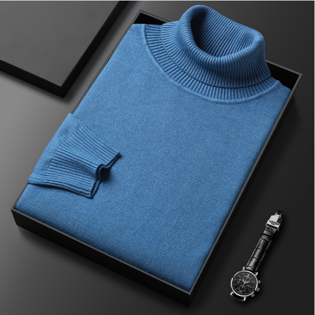⏳ 2026 Hot Sale!  ⏰Men's Solid Color Premium Turtleneck Sweater👔