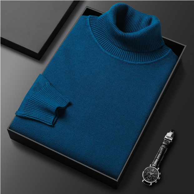 ⏳ 2026 Hot Sale!  ⏰Men's Solid Color Premium Turtleneck Sweater👔