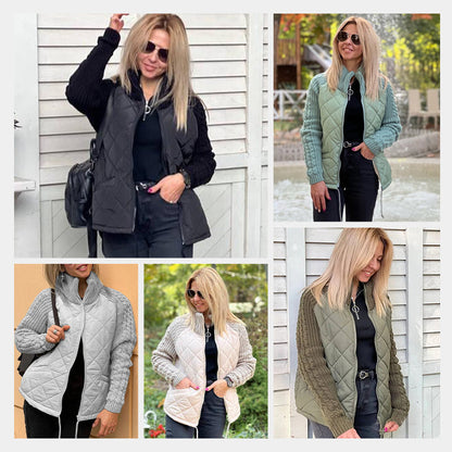 ✨2026 Collection at 50% OFF & FREE SHIPPING🎁Women's Knit Patchwork Puffy Jacket