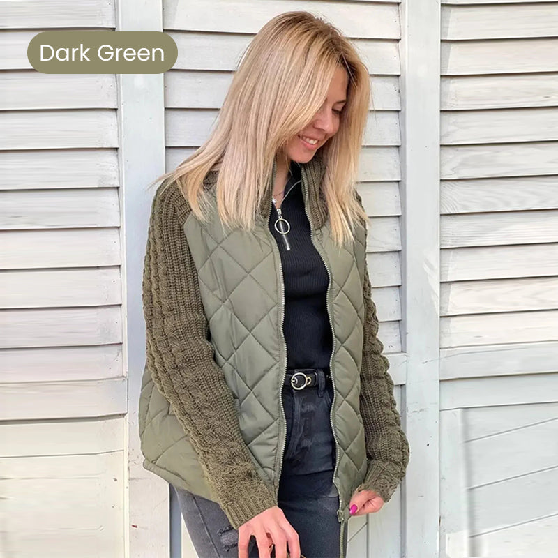 ✨2026 Collection at 50% OFF & FREE SHIPPING🎁Women's Knit Patchwork Puffy Jacket