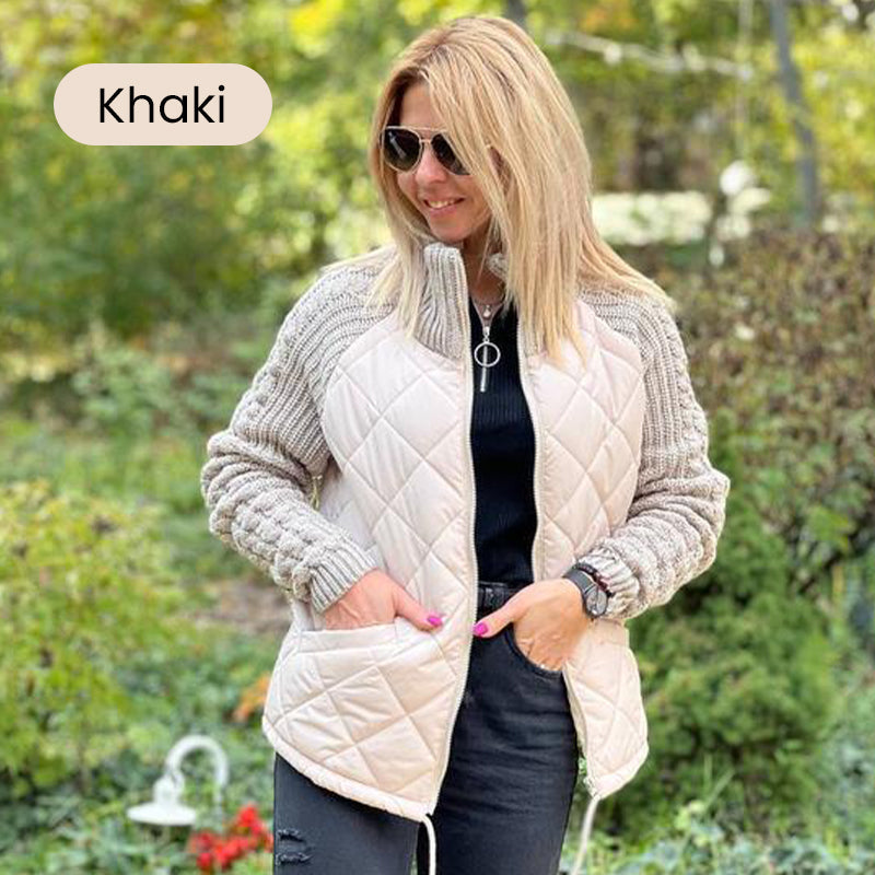 ✨2026 Collection at 50% OFF & FREE SHIPPING🎁Women's Knit Patchwork Puffy Jacket