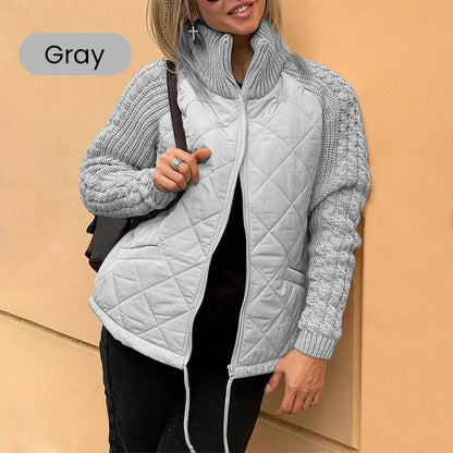 ✨2026 Collection at 50% OFF & FREE SHIPPING🎁Women's Knit Patchwork Puffy Jacket