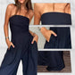 🎉50% OFF🥳Women's Strapless Jumpsuit With Pockets