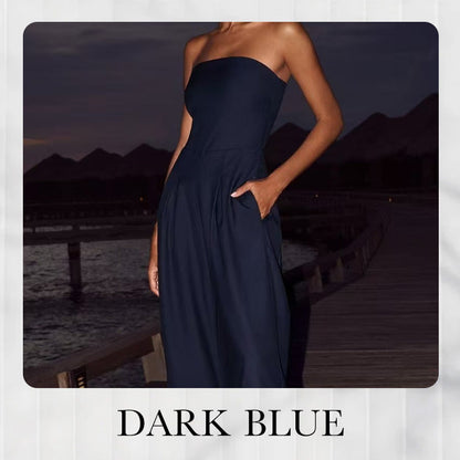 🎉50% OFF🥳Women's Strapless Jumpsuit With Pockets