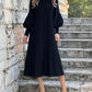 🎉Hot Sale🎉Lantern Sleeve Solid Color Elegant Dress
