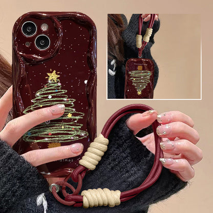 🎅Celebrate Christmas🎄Christmas-Themed Full Coverage Phone Case with Lanyard