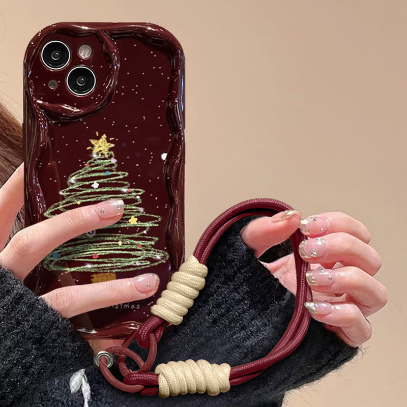 🎅Celebrate Christmas🎄Christmas-Themed Full Coverage Phone Case with Lanyard