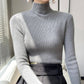Erin 100% Wool Simple Mock Neck Slim Fit Sweater