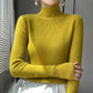 Erin 100% Wool Simple Mock Neck Slim Fit Sweater