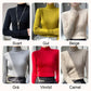 Erin 100% Wool Simple Mock Neck Slim Fit Sweater